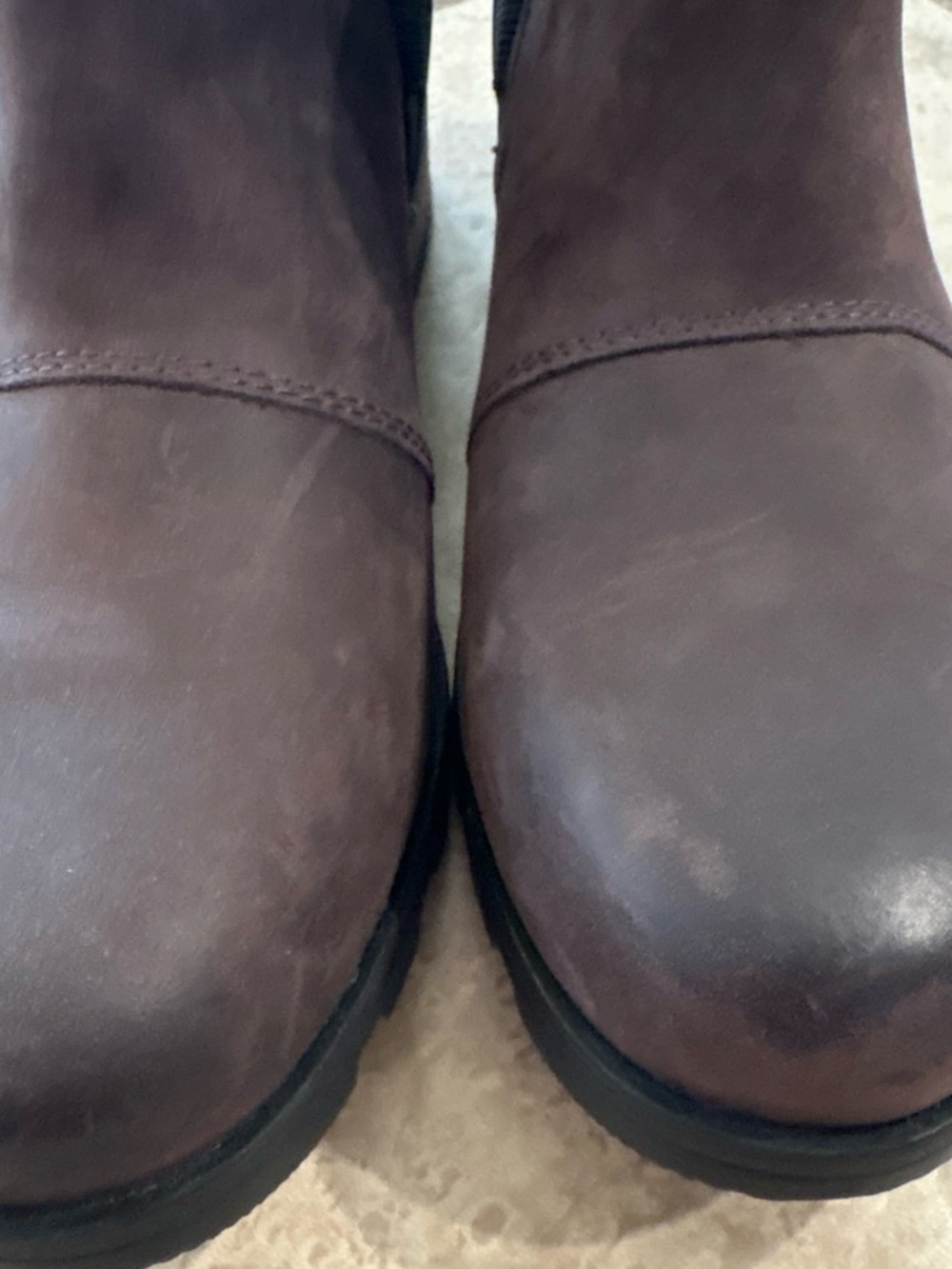 Sorel Women's Emelie Chelsea Boots Waterproof Blackened Brown Leather size 7 - Picture 2 of 7